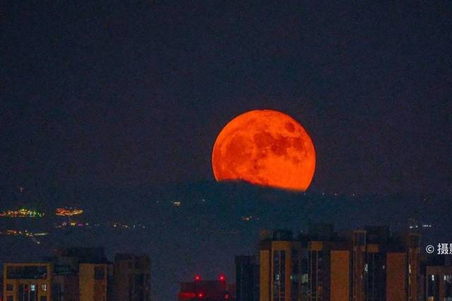 中元節之夜 2022年第三大滿月亮相
