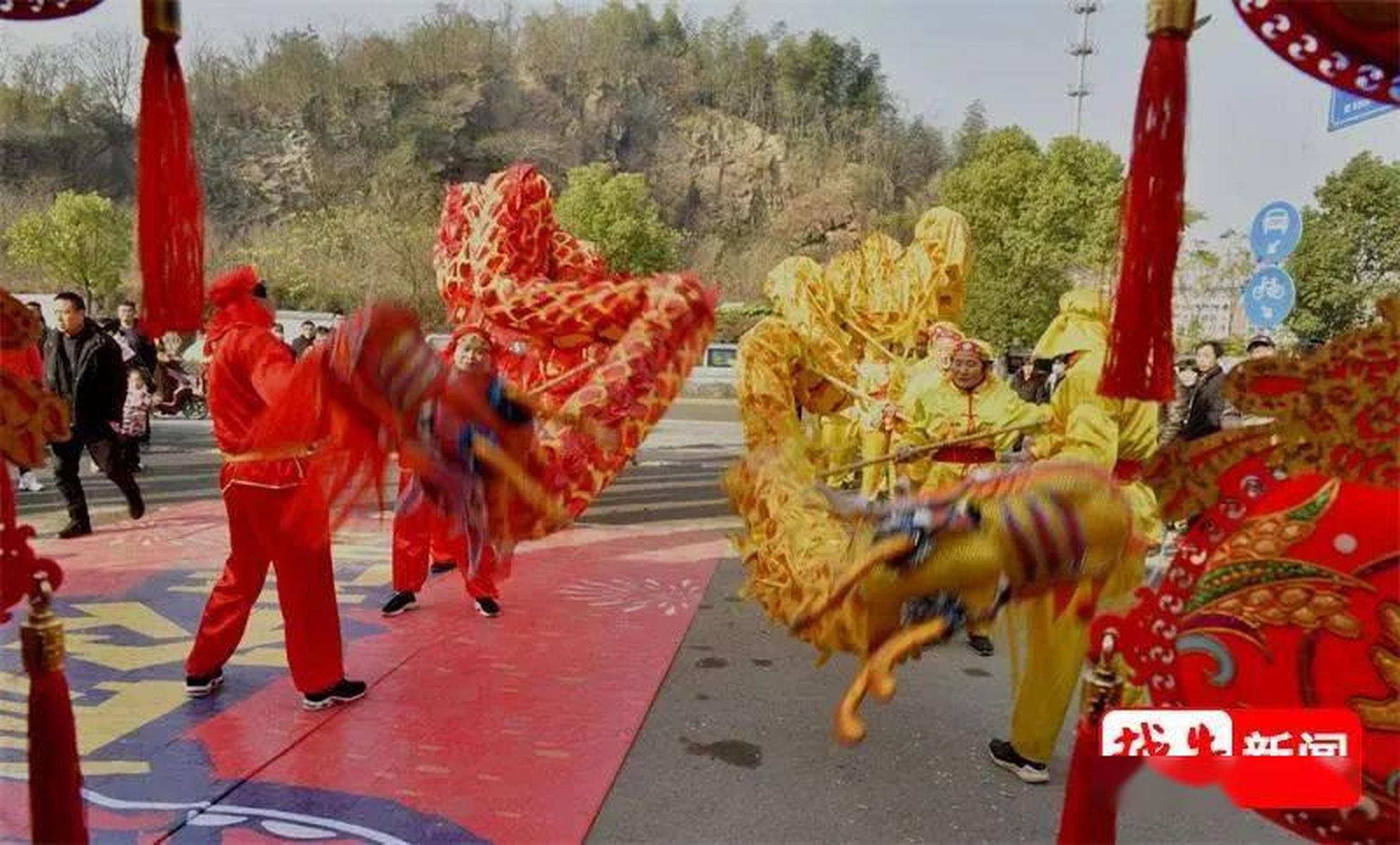 敲锣打鼓,舞龙舞狮!嵊州这个村发生了什么大事?