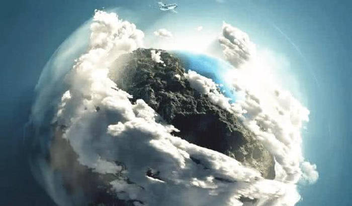 地球大气层模拟图