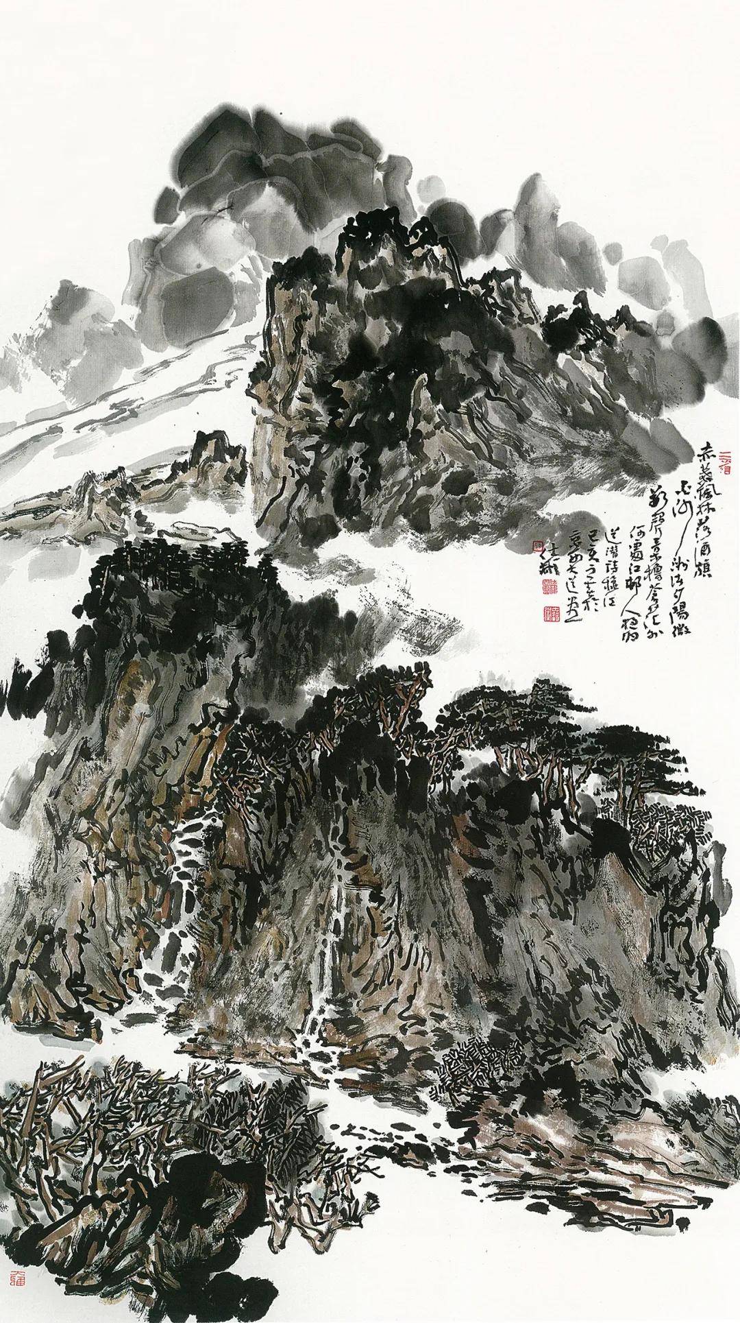 陈仕彬中国画山水作品