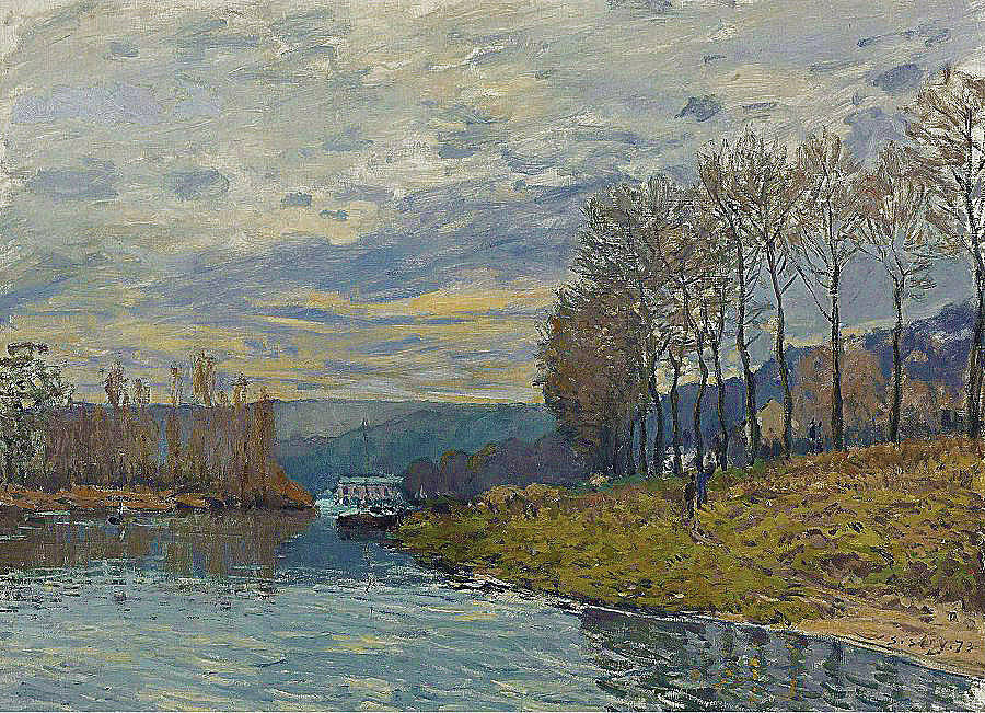 印象派画家,阿尔弗莱德·西斯莱,河湖岸边篇