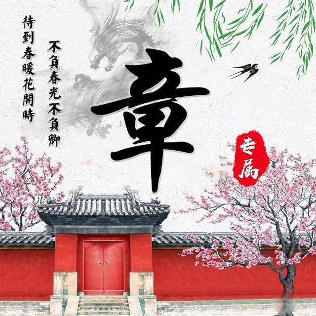 百家姓氏配上中国山水画,让微信头像不再单调,你值得拥有