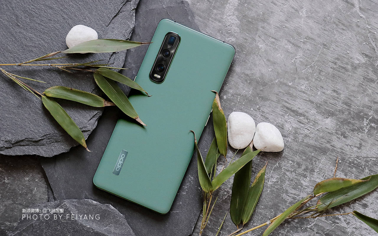 oppofindx2竹青色壁纸,oppofindx原生壁纸 1/ 12 oppo find x2 pro 新增了款配色---「竹青」青绿色很低调柔和