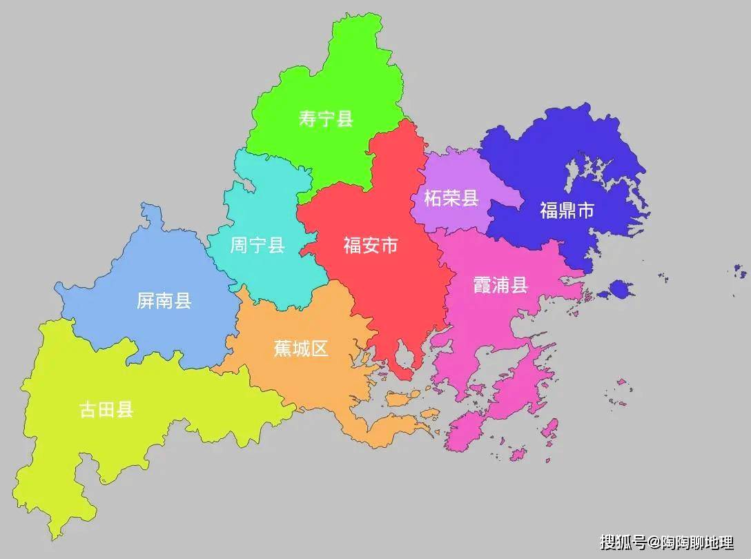 宁德市各地建成区排名,最大是蕉城区,最小是寿宁县,你觉得呢?