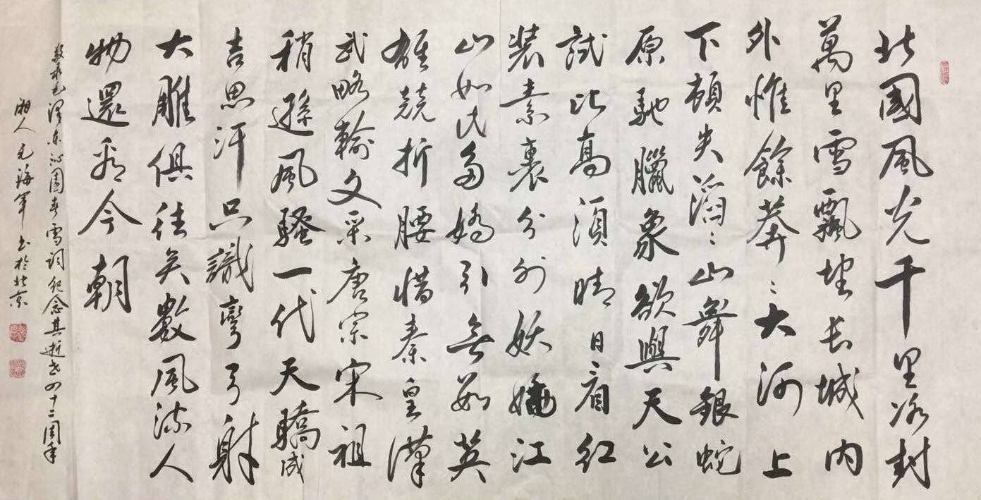 著名书法家——毛海军先生作品欣赏-搜狐大视野-搜狐新闻