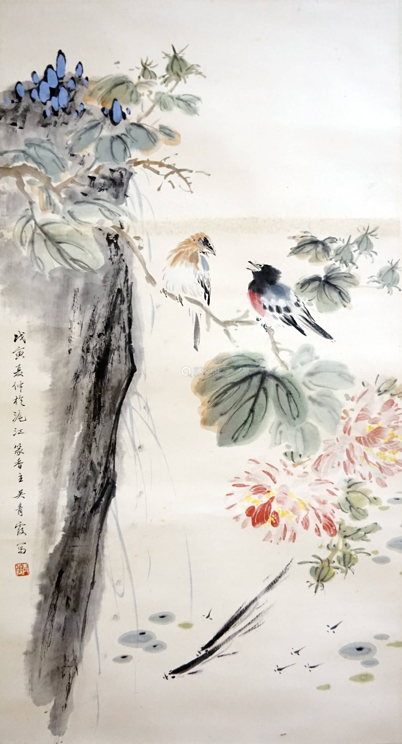 吴青霞花鸟鱼虫作品欣赏