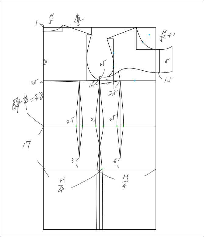 做服装制版师赵丽颖衬衫领修身假两件西装裙学做裁剪服装纸样打版图