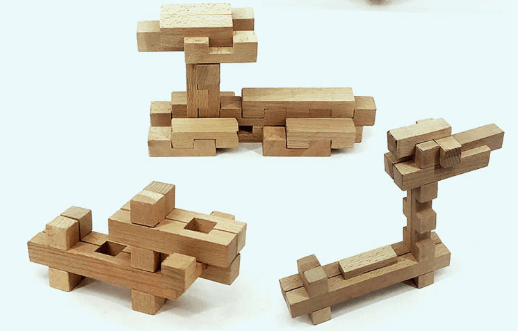 榫卯积木:让孩子用简单的木块 学习难懂的思维
