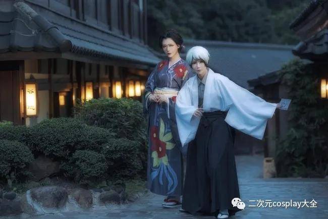 《鬼灭之刃》愈史郎&珠世cos,绝美画面,我仿佛看了一场电影