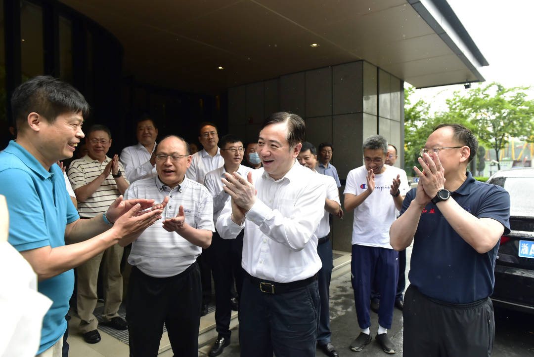 奚国华,邱现东会见杭州市委副书记,市长刘忻