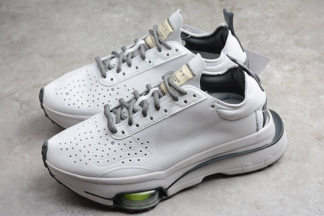 耐克nike air zoom type n.354 灰色解构麂皮气垫跑鞋