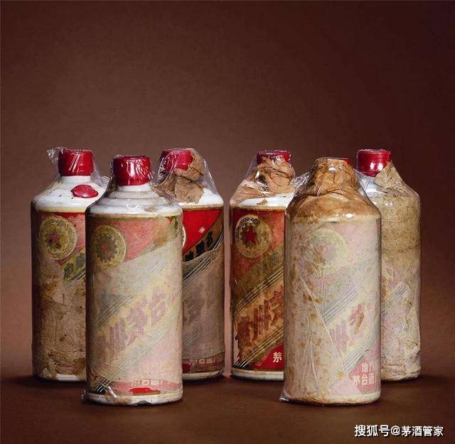 早期的五星茅台,也就是1982年之前注册的是"金轮牌"商标,1983年之后