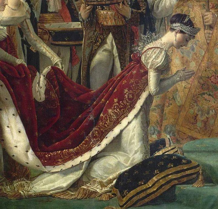 拿破仑加冕把皇冠夺过来自己戴上