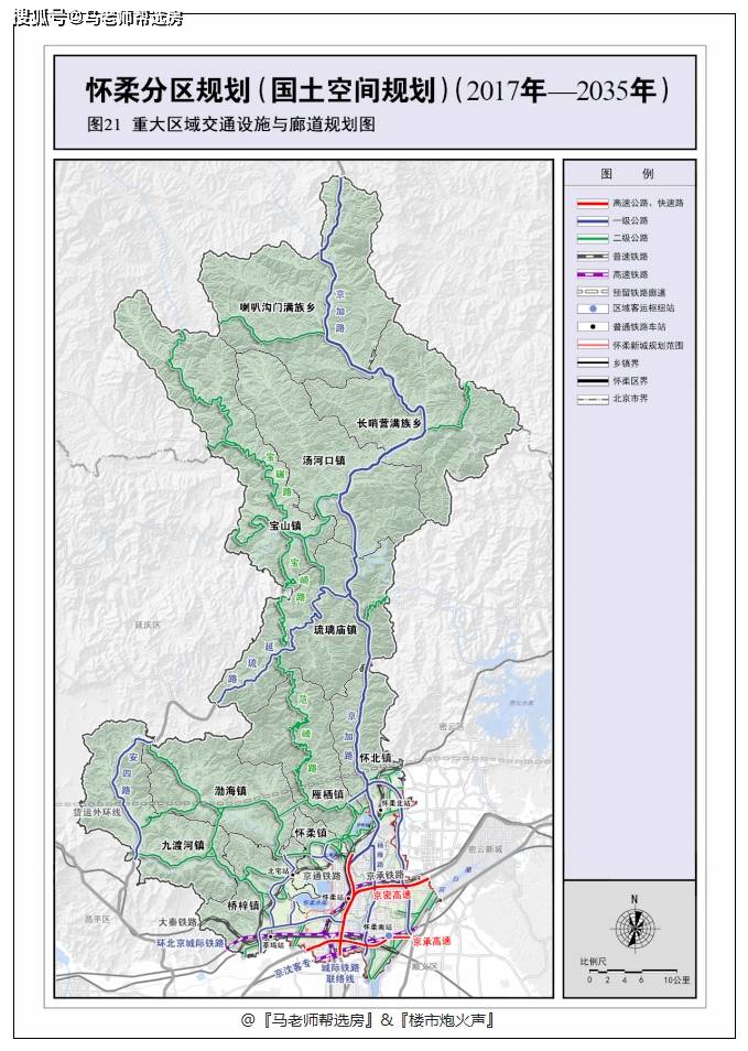 北京置业密码 怀柔区分区规划(国土空间规划(2017-2035)