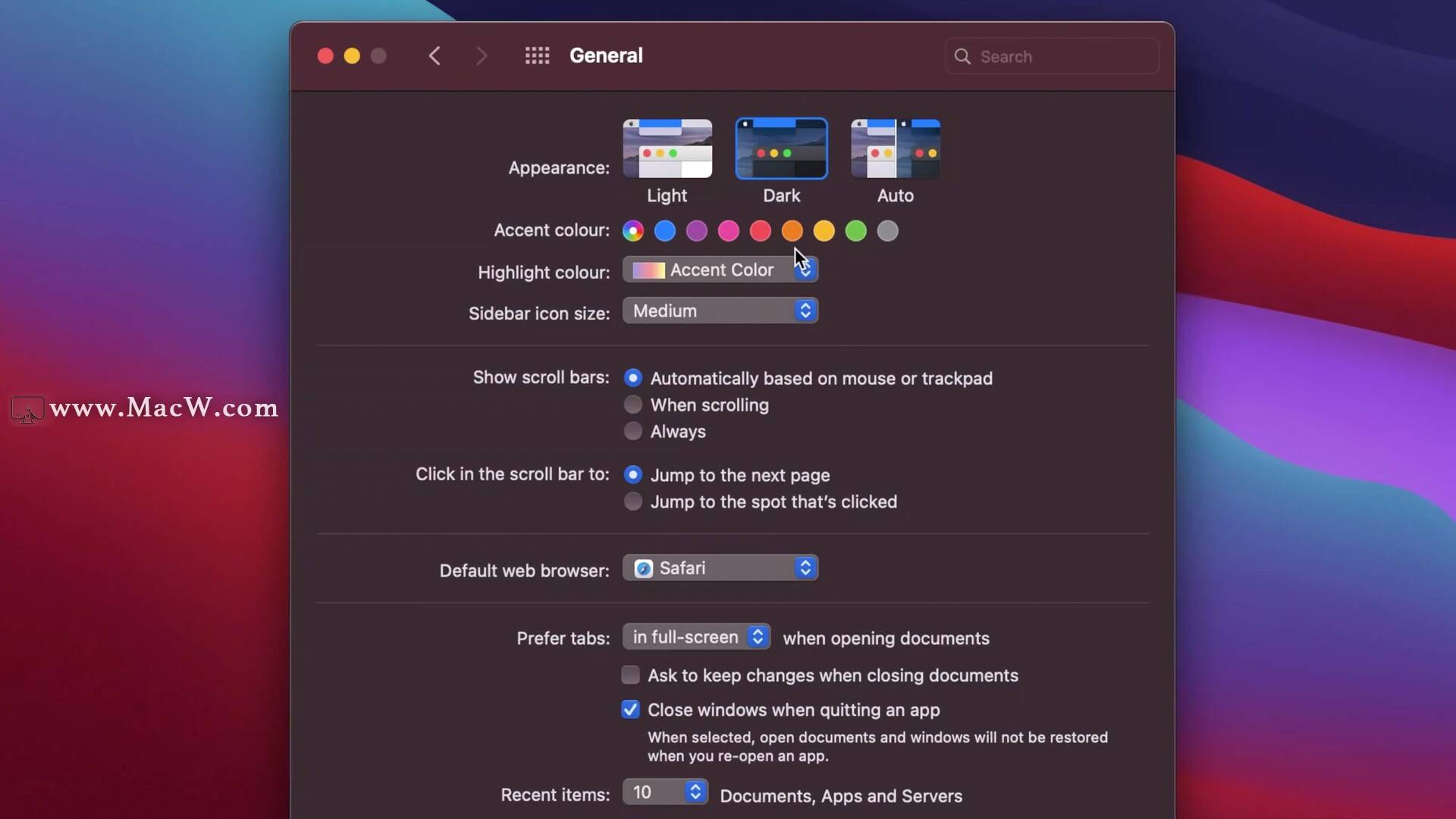 莫哈韦沙漠(黑暗模式)还提供" mojave"动态壁纸.