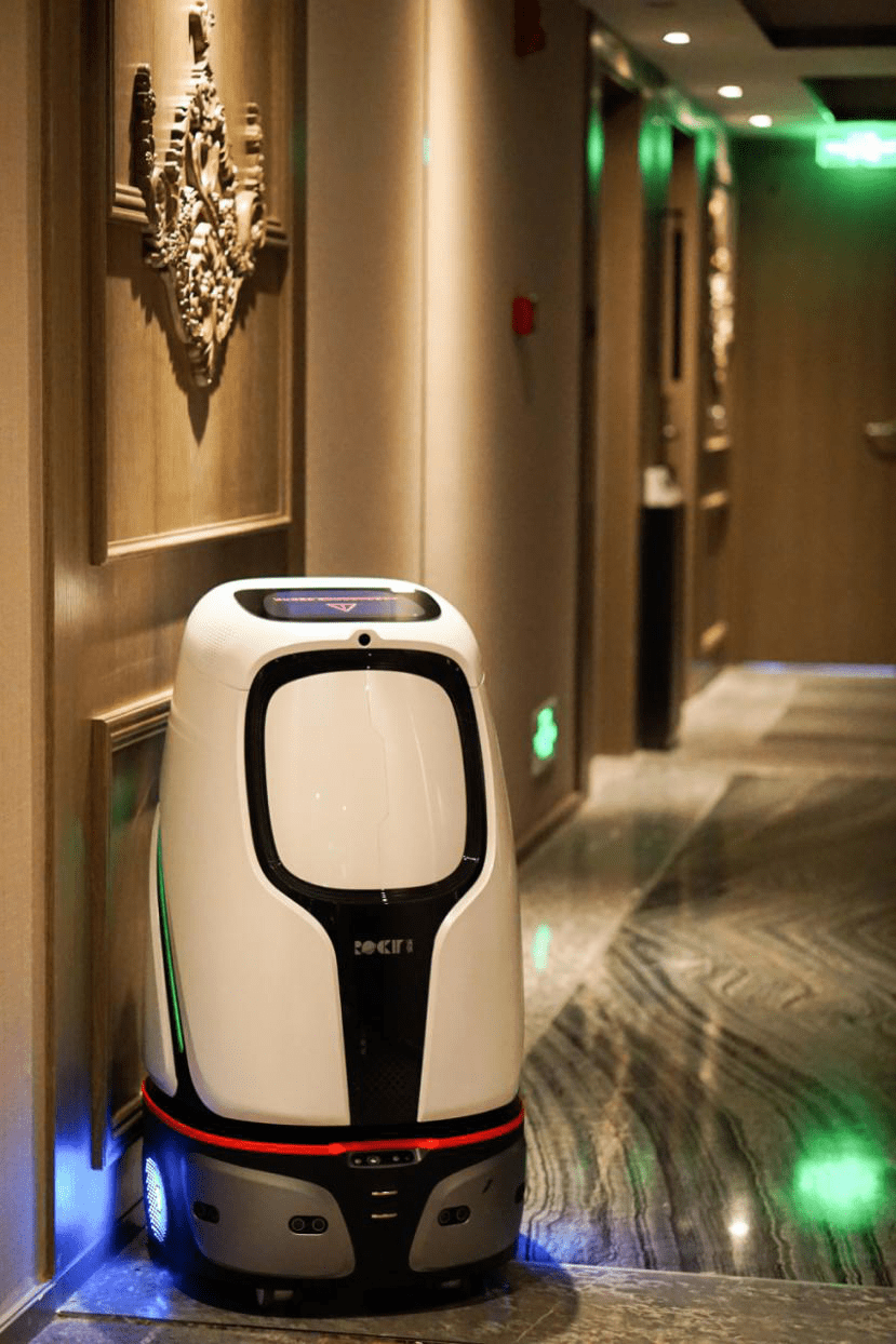 洛必德酒店服务机器人 返回搜