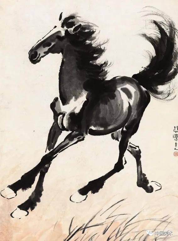 名师携高徒:康有为与徐悲鸿|徐悲鸿画马欣赏