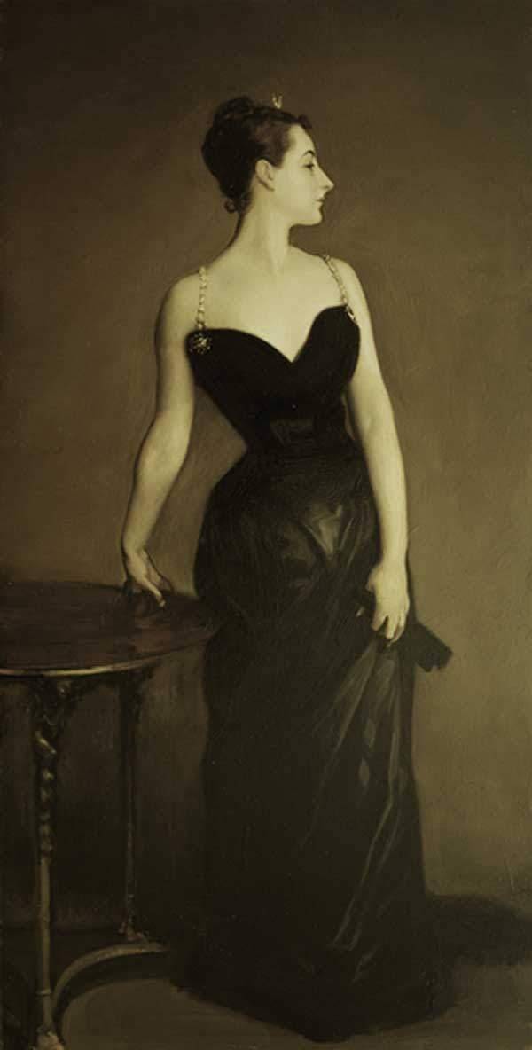 美国画家萨金特油画中的美女肤如凝脂