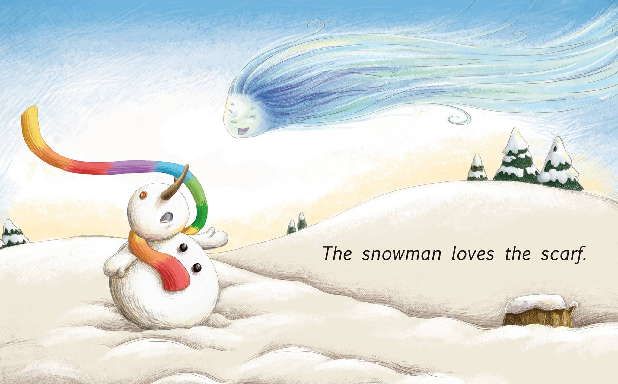 绘本故事《the snowman》到这里就结束了,本绘本故事由[小孩子点读]