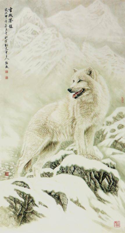 中国狼王著名画家吕维超