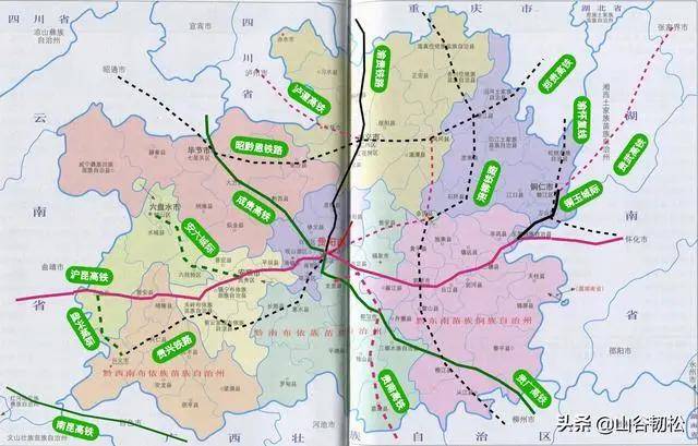 贵州高铁线路图