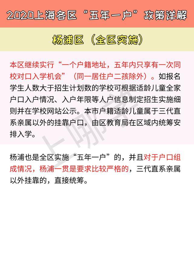 子女|2020年上海“五年一户”增至9区，子女上小学、初中都将受限