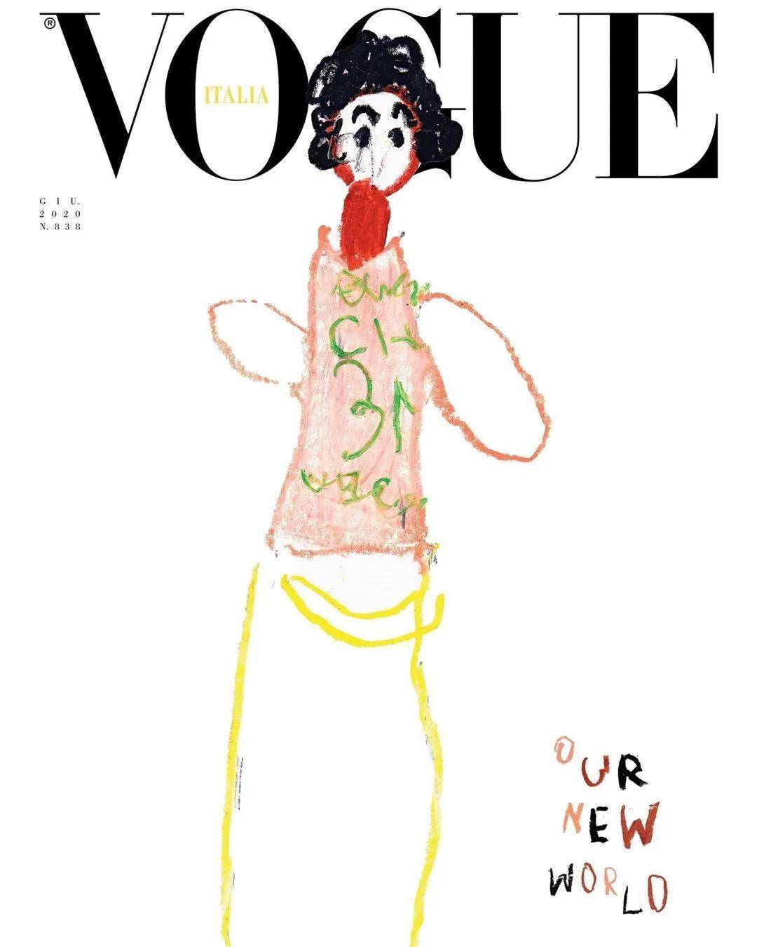 儿童插画登上时尚杂志《vogue》封面