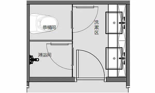 卫生间平面图