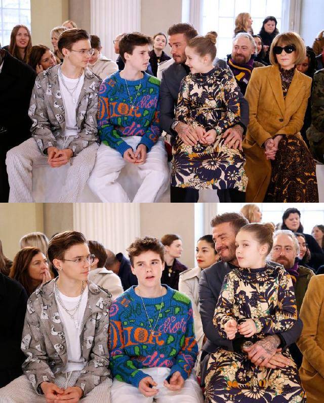 18岁罗密欧晒与女朋友合影，扎着小辫五官与贝嫂