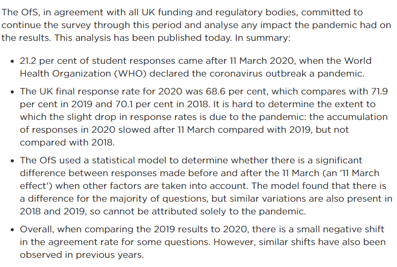 调查|2020年英国大学学生满意度调查出炉！疫情的影响和想象中不一样？