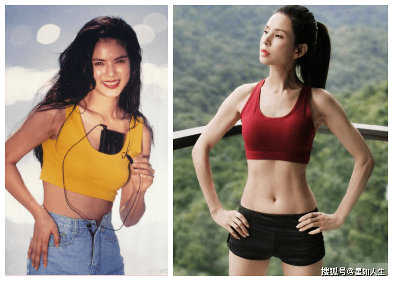 肚脐|李若彤罕见晒珍贵旧照，肚脐装尽显性感迷人，自夸比以前更苗条