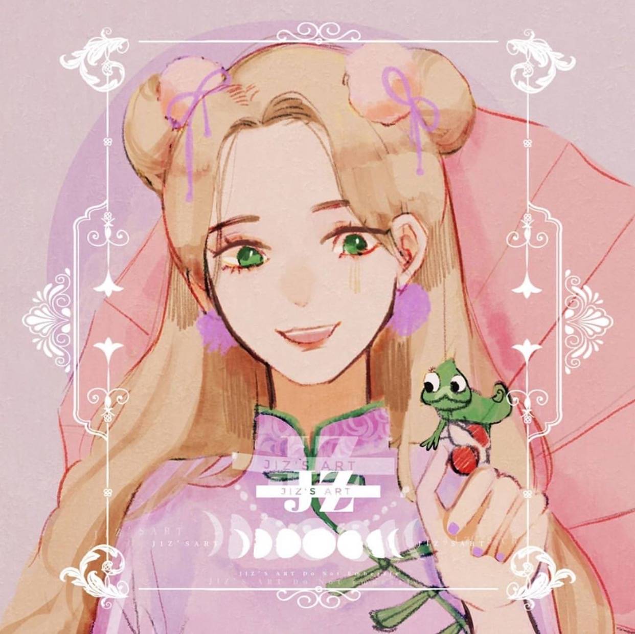 迪士尼公主|“旗袍装”的迪士尼公主：白发艾莎很绝色，长发公主变成中国娃娃