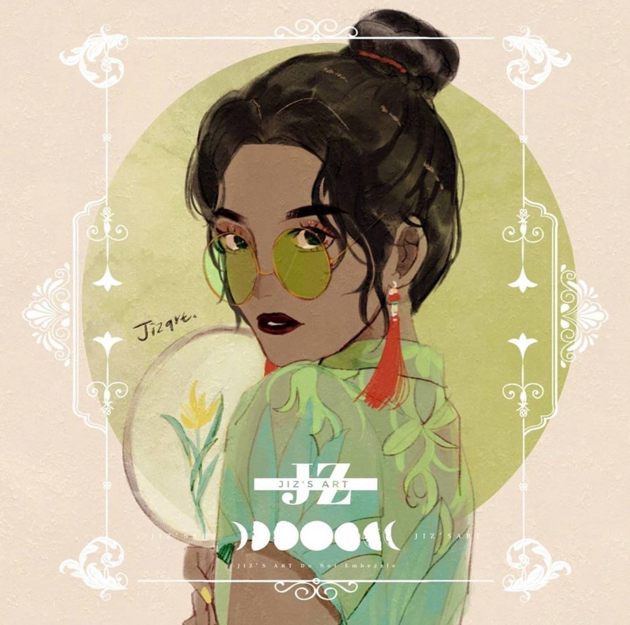 迪士尼公主|“旗袍装”的迪士尼公主：白发艾莎很绝色，长发公主变成中国娃娃