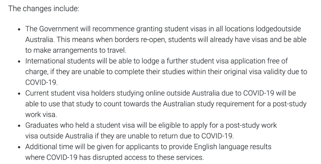 澳洲政府公布5大留学生签证重大变化！485工作签证可境外递交！