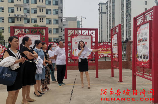 工作|商丘市示范区多所点位学校到示范区和风小学参观交流“创文”工作