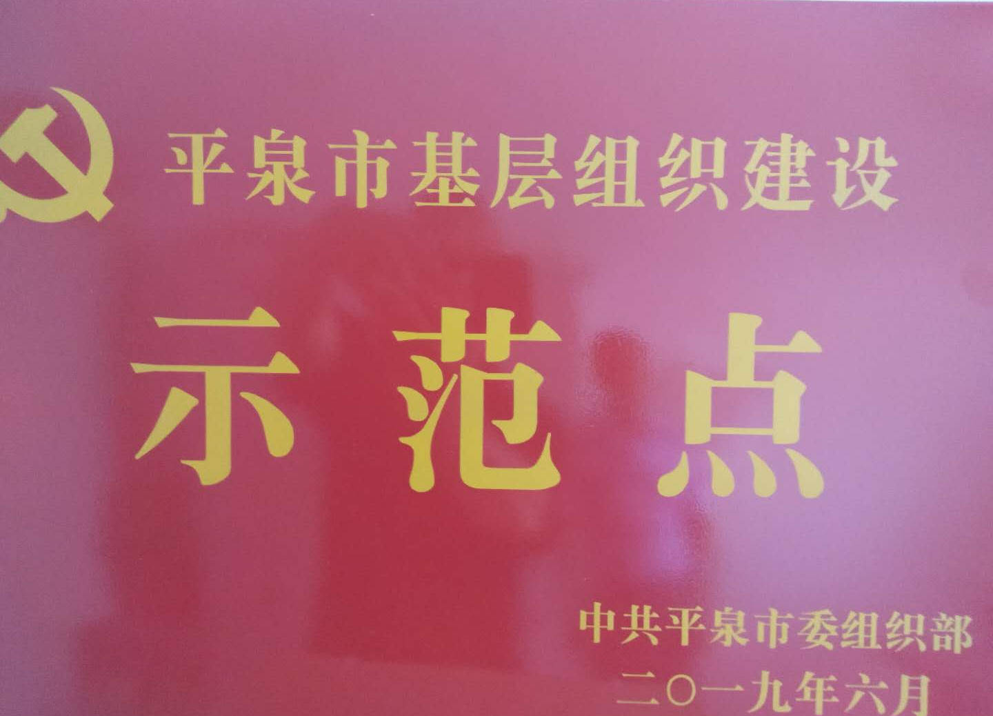 党支部命名为基层组织建设示范点