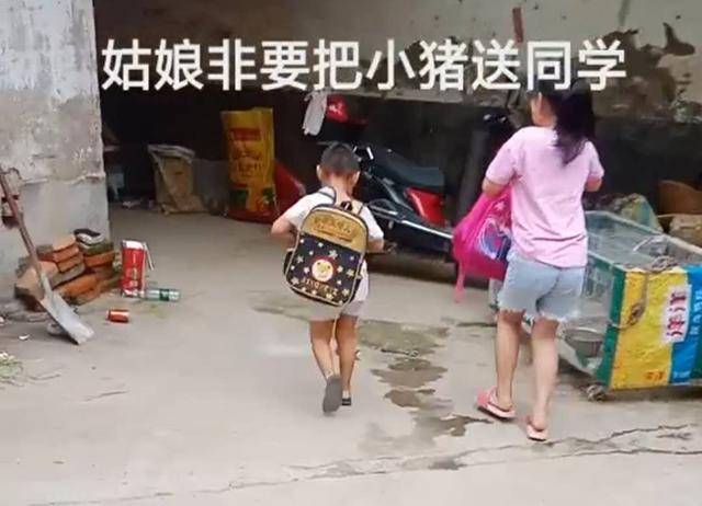 同学来家中做客，女儿大方送对方小猪崽，妈妈：小1000元打水漂了