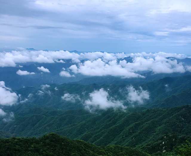 不见世外高人 却见到了一座仙山 贵州梵净山 云翻涌成了山,山渐变成