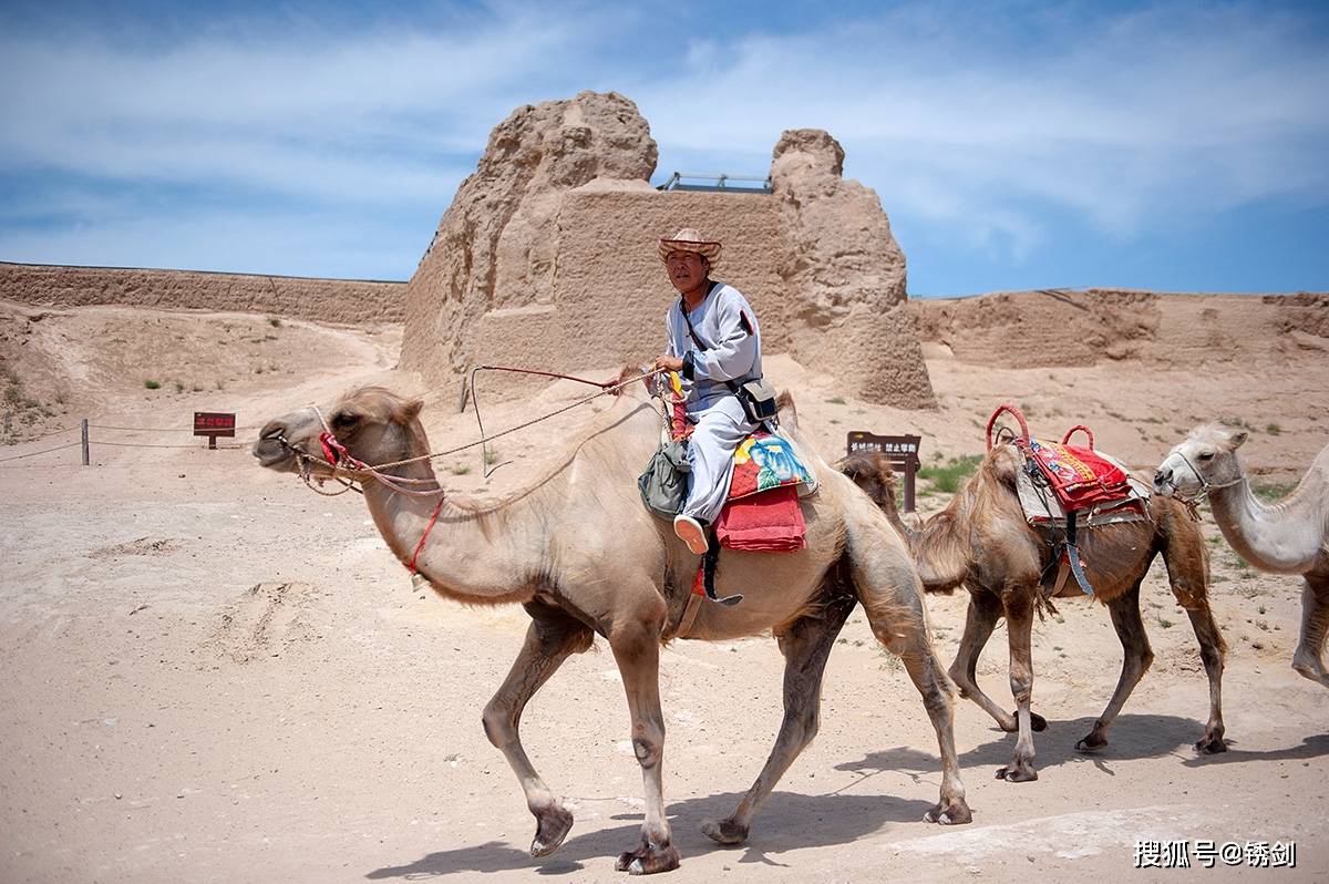 沙漠中行进的骆驼队伍高清图片下载-正版图片500481032-摄图网