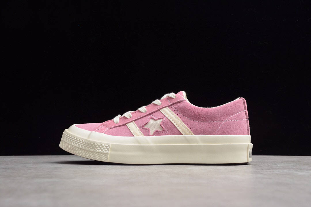 匡威木村一星粉白麂皮 converse one star academy 经典帆布鞋款