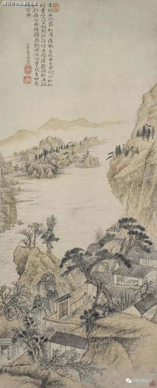 山水图 石涛山水馆藏精品_笔墨