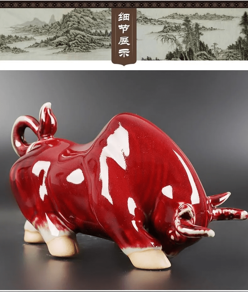 钧瓷牛转乾坤吉祥尊,2021牛年贺岁作品!