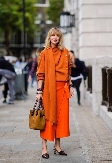 原创今年流行的橙色系,时尚显瘦提气色,助你每天穿搭不重样