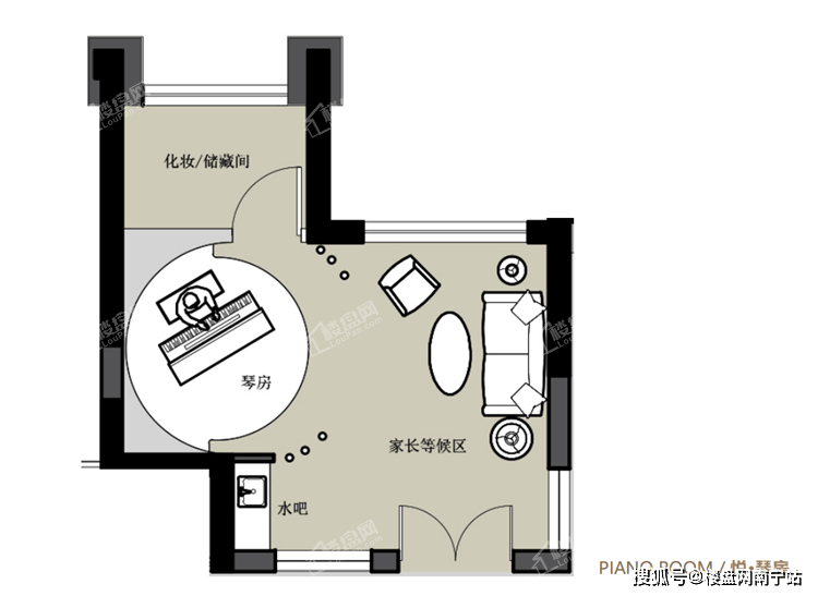 悦·琴房平面图