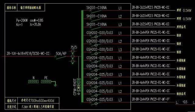 220v的家用配电箱基本都是用wl1.或者we.表示回路数量