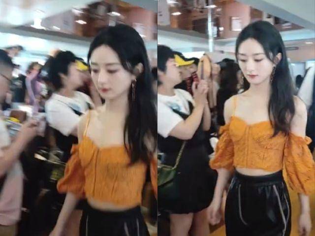 赵丽颖亮相发布会，被调侃像辣酱，黄晓明称洗