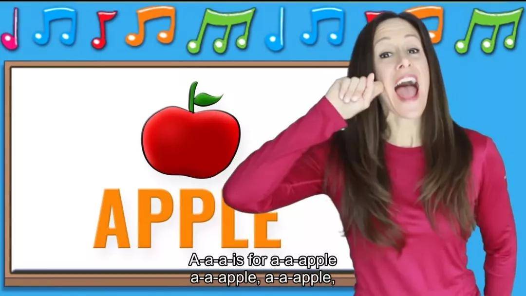 自然拼读音素意识字母发音a互动教学apple