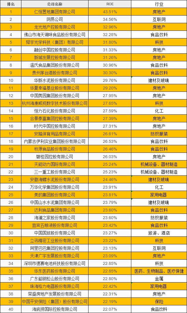 a股净资产收益率排名_手机处理器排名(2)