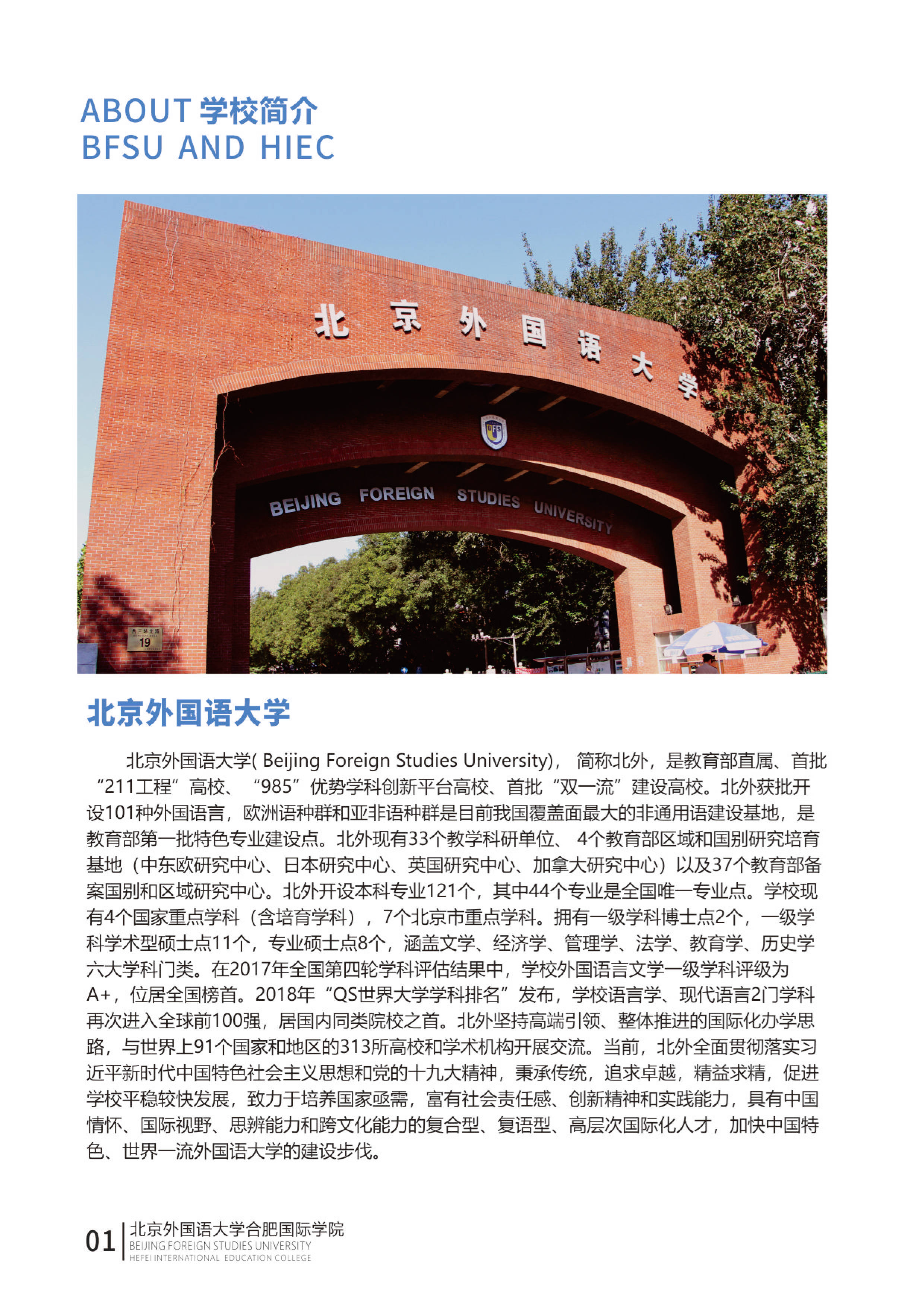 北京外国语大学合肥国际学院2 2国际本科招生简章