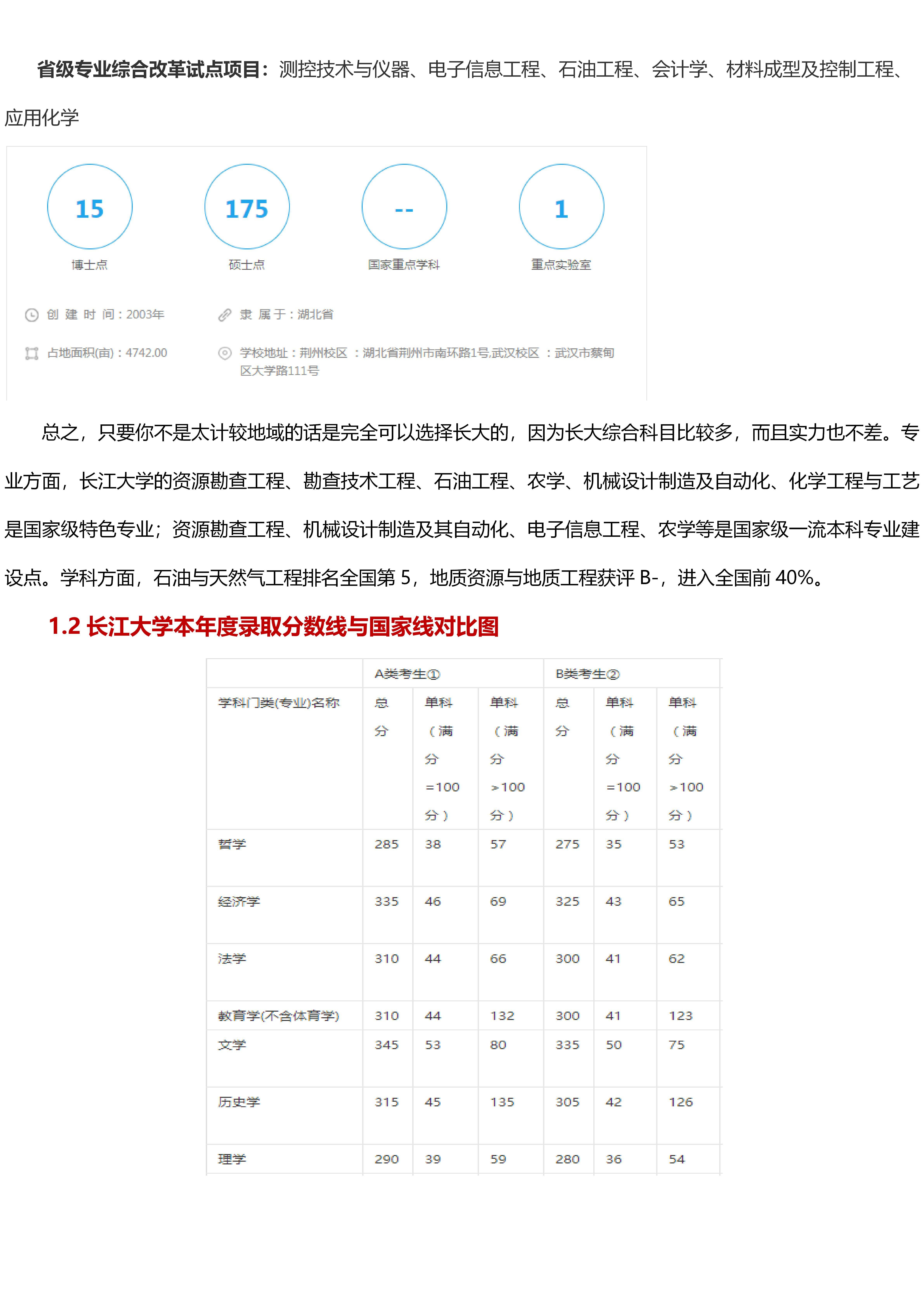 最新长江大学考研难度考研分数线考研报录比考研招生简章